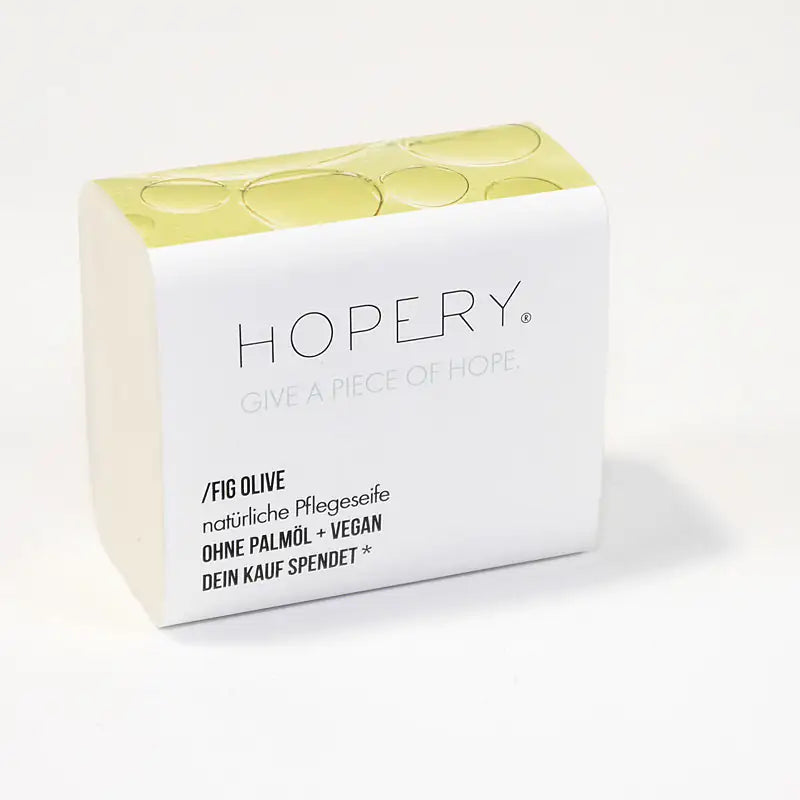HOPERY Olivenölseife mit Sheabutter und Bio-Arganöl 100 g