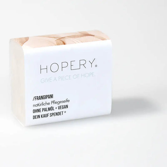 HOPERY Frangipani Seife extra mild für Hände, Gesicht und Körper 100 g