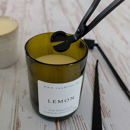 CANDELAE Kerzenpflege-Set schwarz - Dochtschere