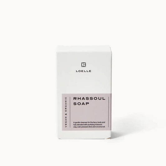 LOELLE ORGANICS Marokkanische Rhassoul Seife 75g - Kartonage