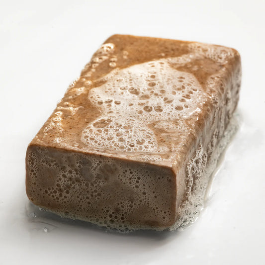 LOELLE ORGANICS Marokkanische Rhassoul Seife 75g - Aufgeschäumte Seife
