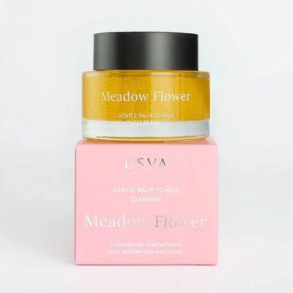 USVA COSMETICS Meadow Flower Balm-to-Milk Cleanser sanfte Gesichtsreinigung für trockene Haut 50 ml