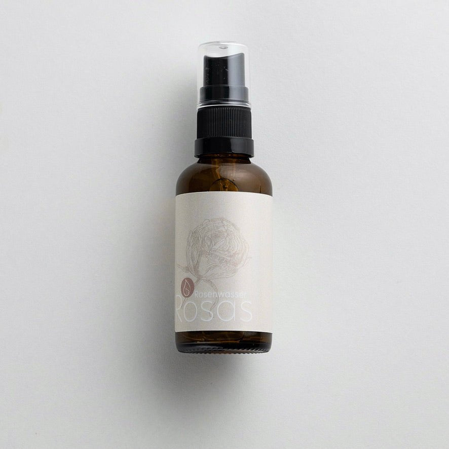 ROSAS Rosenwasser Naturreines Hydrolat für Haut und Haar 100 ml