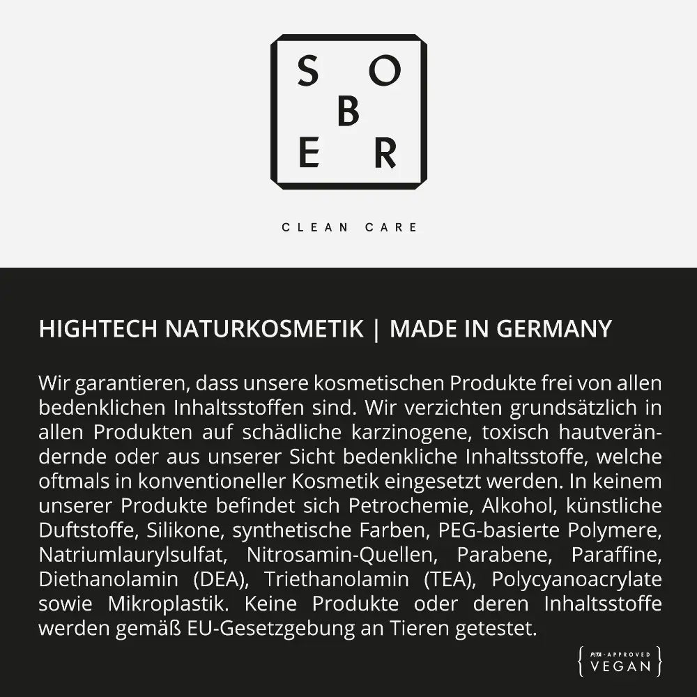 SOBER BERLIN Clean Beauty Garantie