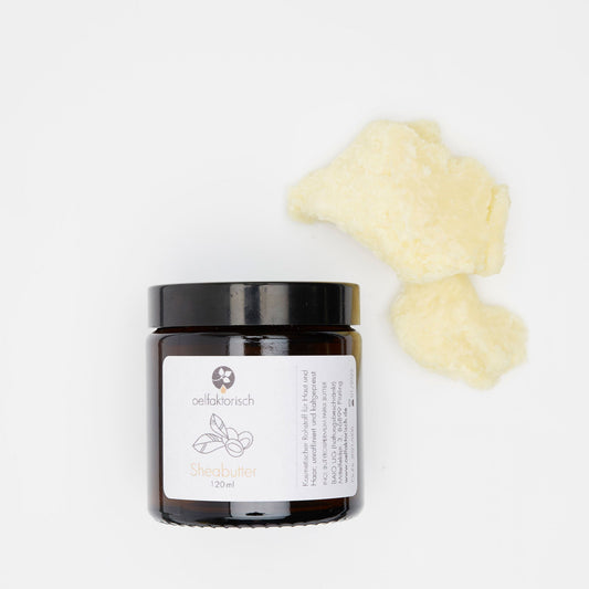 OELFAKTORISCH Sheabutter reichhaltige Hautpflege für glatte und geschmeidige Haut 120 ml / 60 ml
